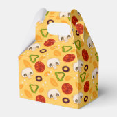 可愛いピザパーティータイル模様お願いボックス フェイバーボックス (裏面サイド)