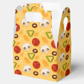 可愛いピザパーティータイル模様お願いボックス フェイバーボックス (オープン)