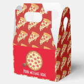 可愛いピザパーティー追加メッセージ優先ボックス フェイバーボックス (オープン)