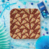 可愛いピザ好きのパーティーが並んだ ペーパープレート (パーティー)