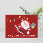 可愛いピックボールSanta Redクリスマスフォト シーズンカード (スタンド正面)