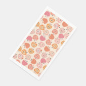 可愛いピンクとオレンジのアップルパターン (コーナー)