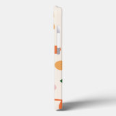 可愛いピンクとオレンジのフローラ パーソナライズされた Case-Mate iPhoneケース (裏面 / 左)