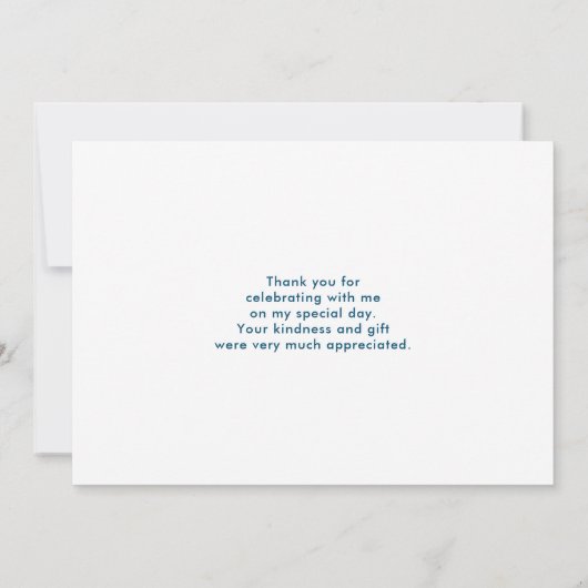 可愛いピンクとグリーンのハート柄ありがとう サンキューカード (裏面)