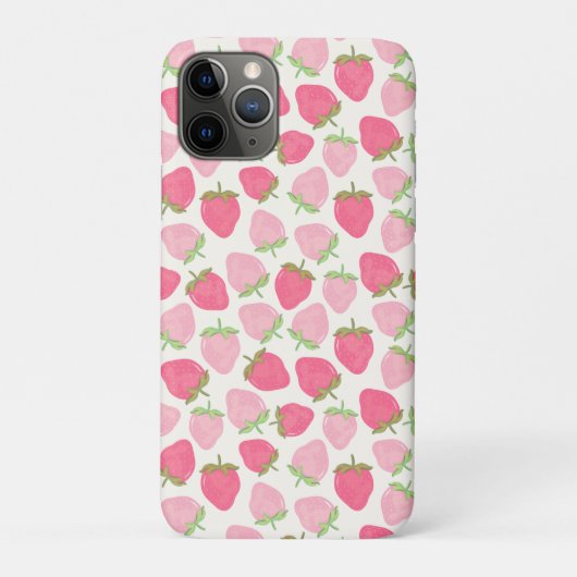 可愛いピンクのイチゴ Case-Mate iPhoneケース (裏)