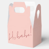 可愛いピンクのガレンティンの日ベビーレッドのスクリプトメッセージ フェイバーボックス (オープン)
