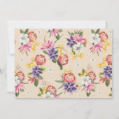 可愛いピンクのジャングルを手に入れよう1回目の誕生日の写真 招待状 (裏面)