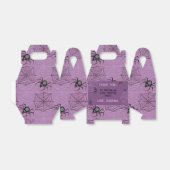 可愛いピンクのスパイダーハロウィーン誕生日お願いボックス フェイバーボックス (折り畳みなし)