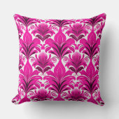 可愛いピンクのタイル模様 クッション (正面)