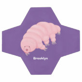 可愛いピンクのタディグレード水クマの漫画 サッカーボール (フラット)