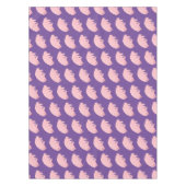 可愛いピンクのタディグレード水クマの漫画 テーブルクロス (正面)