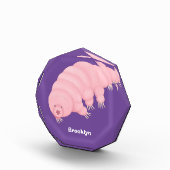 可愛いピンクのタディグレード水クマの漫画 フォトブロック (右)