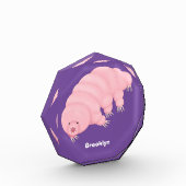 可愛いピンクのタディグレード水クマの漫画 フォトブロック (左)