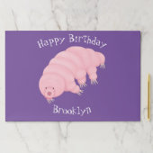 可愛いピンクのタディグレード水クマの漫画 ペーパーパッド (インサイチュ)