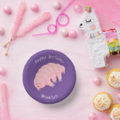 可愛いピンクのタディグレード水クマの漫画 ペーパーボウル (パーティー)