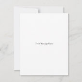 可愛いピンクのバレエのスリッパカスタムーのダンサーノートカード (裏面)