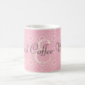 可愛いピンクのパターンの良いコーヒーマグ コーヒーマグカップ (中央)