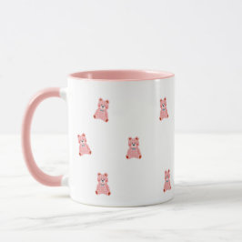可愛いピンクのフェミニン コーヒー カップ