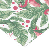 可愛いピンクのフラミンゴパターンテーブルランナー ロングテーブルランナー (コーナー)