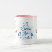 可愛いピンクの妖精すべての願いが叶う マグカップ (中央)