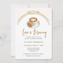 可愛いピンクの愛がコーヒーブライダルシャワー