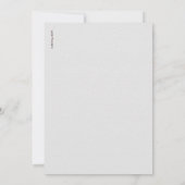 可愛いピンクの水彩最初の誕生日パーティーガール 招待状 (裏面)