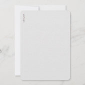 可愛いピンクの水彩最初の誕生日パーティーガール 招待状 (裏面)