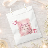 可愛いピンクの水色の城ガーリーの妖女 フェイバーバッグ (クリップ留めされた状態)