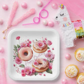 可愛いピンクの水色の城ガーリーの妖女 ペーパープレート (パーティー)