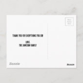 可愛いピンクの水色最高の先生鑑賞 ポストカード (裏面)