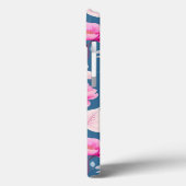 可愛いピンクの花柄 Case-Mate iPhoneケース (裏面 / 左)