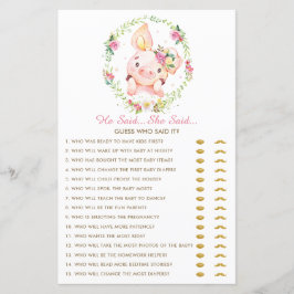 可愛いピンクの赤ちゃん豚の子豚の彼は彼女はゲームを言った