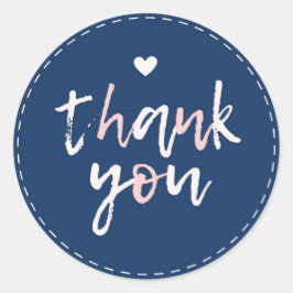 可愛いピンクの赤面ブルー感謝していお買い求め ラウンドシール