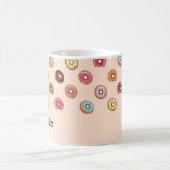 可愛いピンクの飾りドーナツ コーヒーマグカップ (中央)