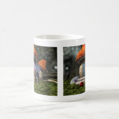 可愛いピンクの髪の妖精がレディバグに出会う コーヒーマグカップ (中央)