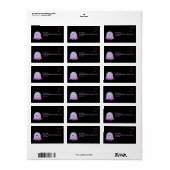 可愛いピンクのGoogle Eyes幽霊: 不気味 & お洒落 ラベル (フルシート)