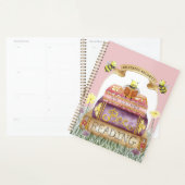 可愛いピンクむしろビー読の本好き プランナー手帳 (ディスプレー)