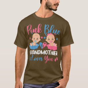 可愛いピンクや青の祖母はGender Revを愛している Tシャツ