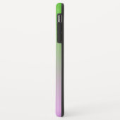 可愛いピンクグリーンハートの抽象的フラクタル 名前 Case-Mate iPhoneケース (裏面/左)