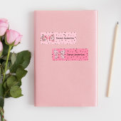 可愛いピンクコケット弓ヒョウ柄キッズ ラベル