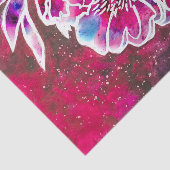 可愛いピンクダガーリーリアかわいらしフローラ水色 薄葉紙 (詳細)