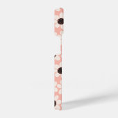 可愛いピンクデイジー花柄 iPhoneケース (右側面)