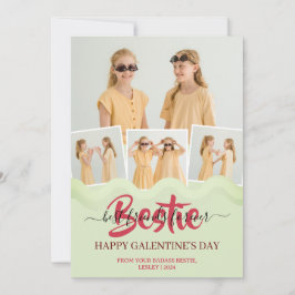 可愛いピンクドリップハッピーガレンティンズデイベスティー写真 シーズンカード