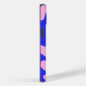 可愛いピンクブルー牛のプリント柄 Case-Mate iPhoneケース (裏面 / 右)