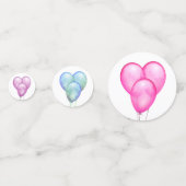 可愛いピンクマウブアクアウォーターベビーインPram コンフェッティ (裏面)