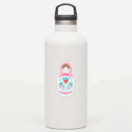 可愛いピンクロシアのの巣人形 シール