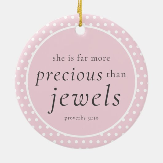 可愛いピンク写真宗教ベビーの第1クリスマス セラミックオーナメント (裏面)