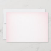 可愛いピンク幽霊ハロウィーン1stバースデーフォト 招待状 (裏面)