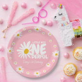 可愛いピンク恋しく思リトルワンダーフルデイジー1日 ペーパープレート (パーティー)
