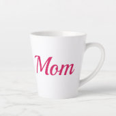 可愛いピンク愛するハート母の日のプレゼント カフェラテマグ (右)